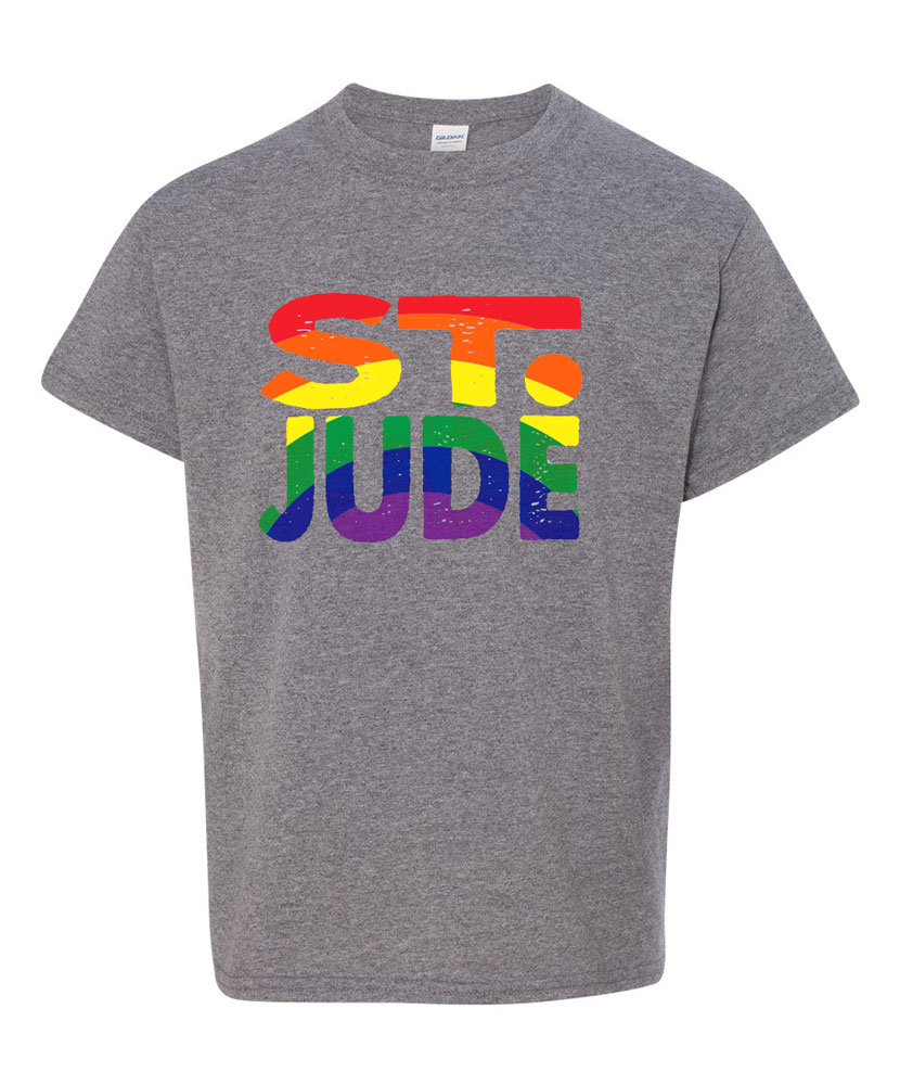 Youth Rainbow Print St. Jude T-Shirt
